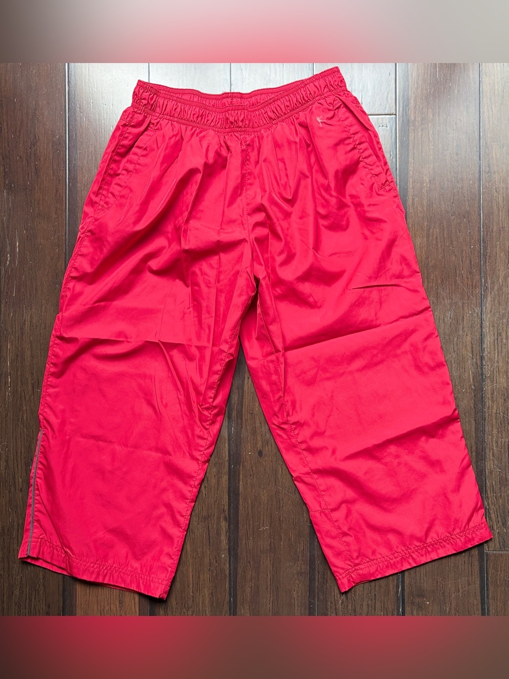 Women's cropped track pants Danskin Now Red Med athleisure exercise walking